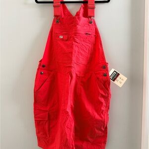Duluth Trading Co Red Shortalls (Overalls)